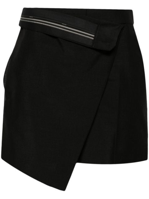 FENDI folded-waist wrap shorts