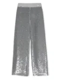 Monnalisa sequin-embellished trousers - Silver