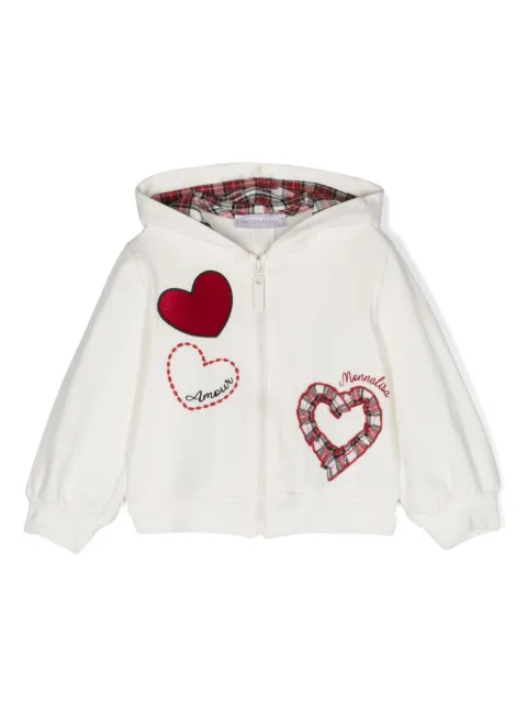 Monnalisa sudadera con capucha y logo bordado