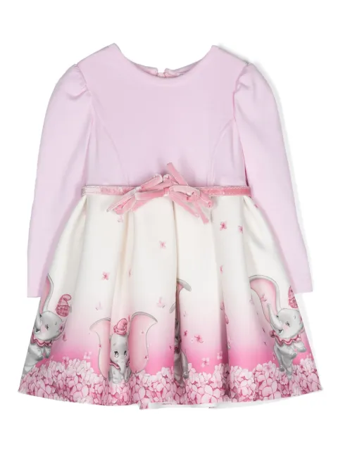 Monnalisa belted voluminous dress