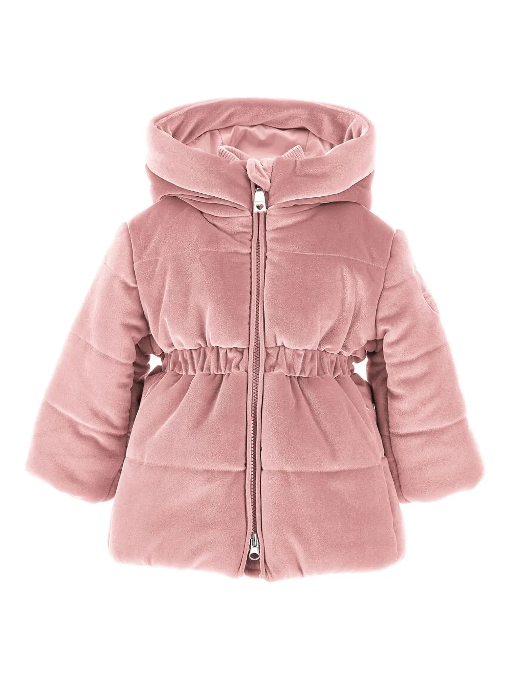 Monnalisa quilted-hooded coat - Rosa