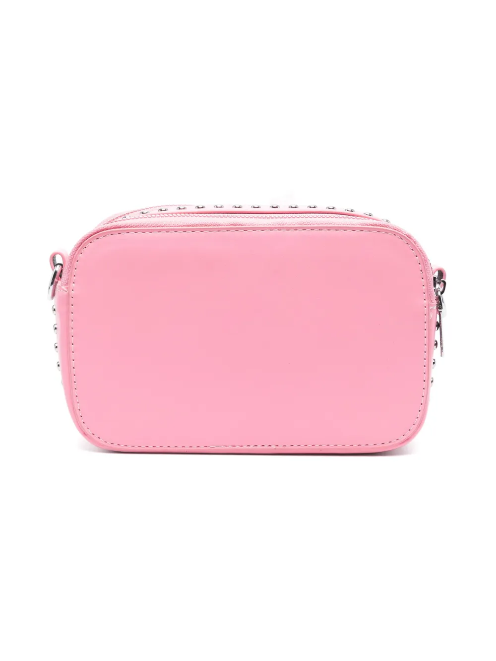 Monnalisa Schoudertas met logo-reliëf en studs Roze