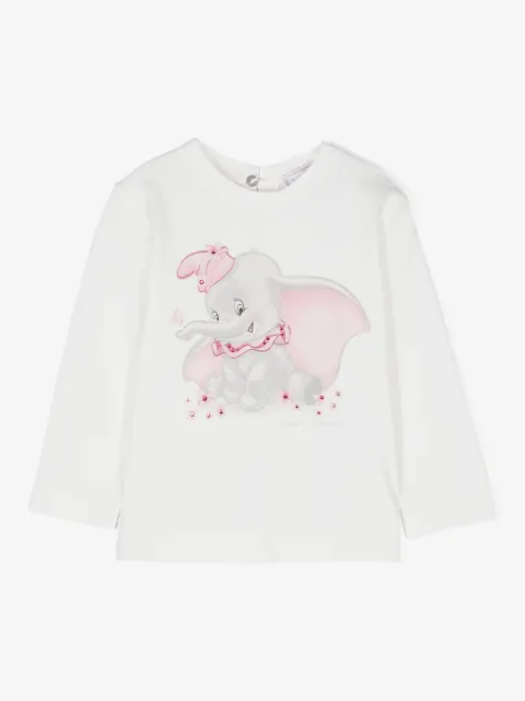 Monnalisa Circus dumbo-print cotton T-shirt