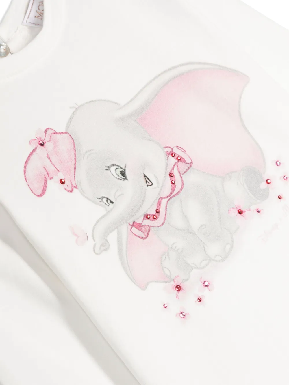 Monnalisa Katoenen T-shirt met print Wit
