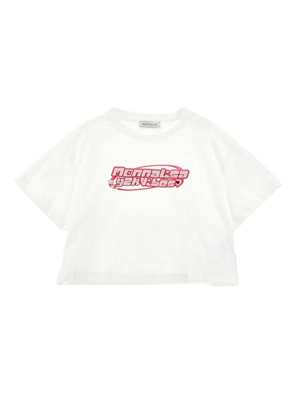 Monnalisa Logo-print T-shirt In Neutral