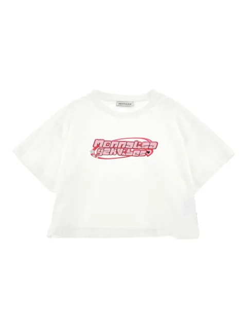 Monnalisa playera con logo estampado