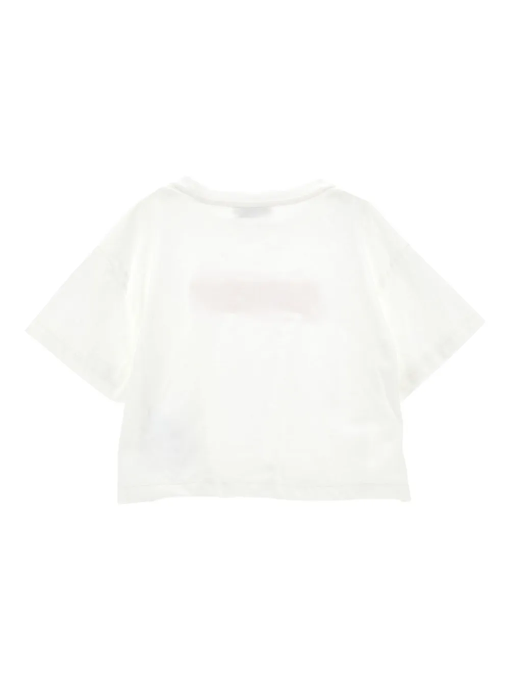 Monnalisa Logo-print T-shirt In Neutral
