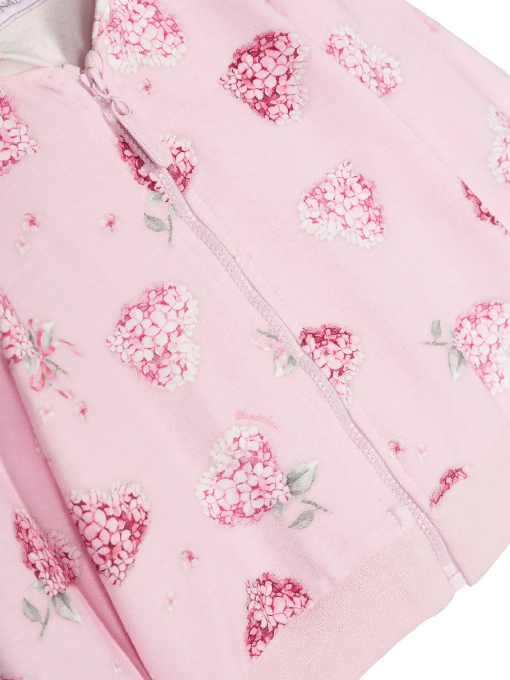 Monnalisa Hoodie met bloemenprint Roze