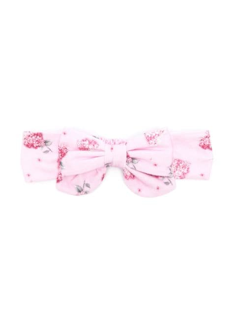 Monnalisa bow-detailed floral head band