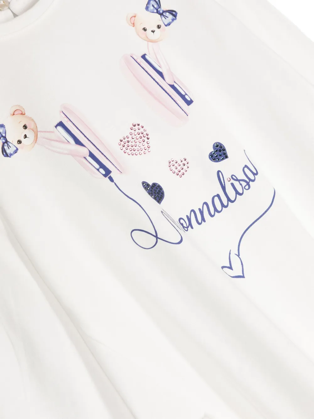 Monnalisa Katoenen T-shirt met print Wit