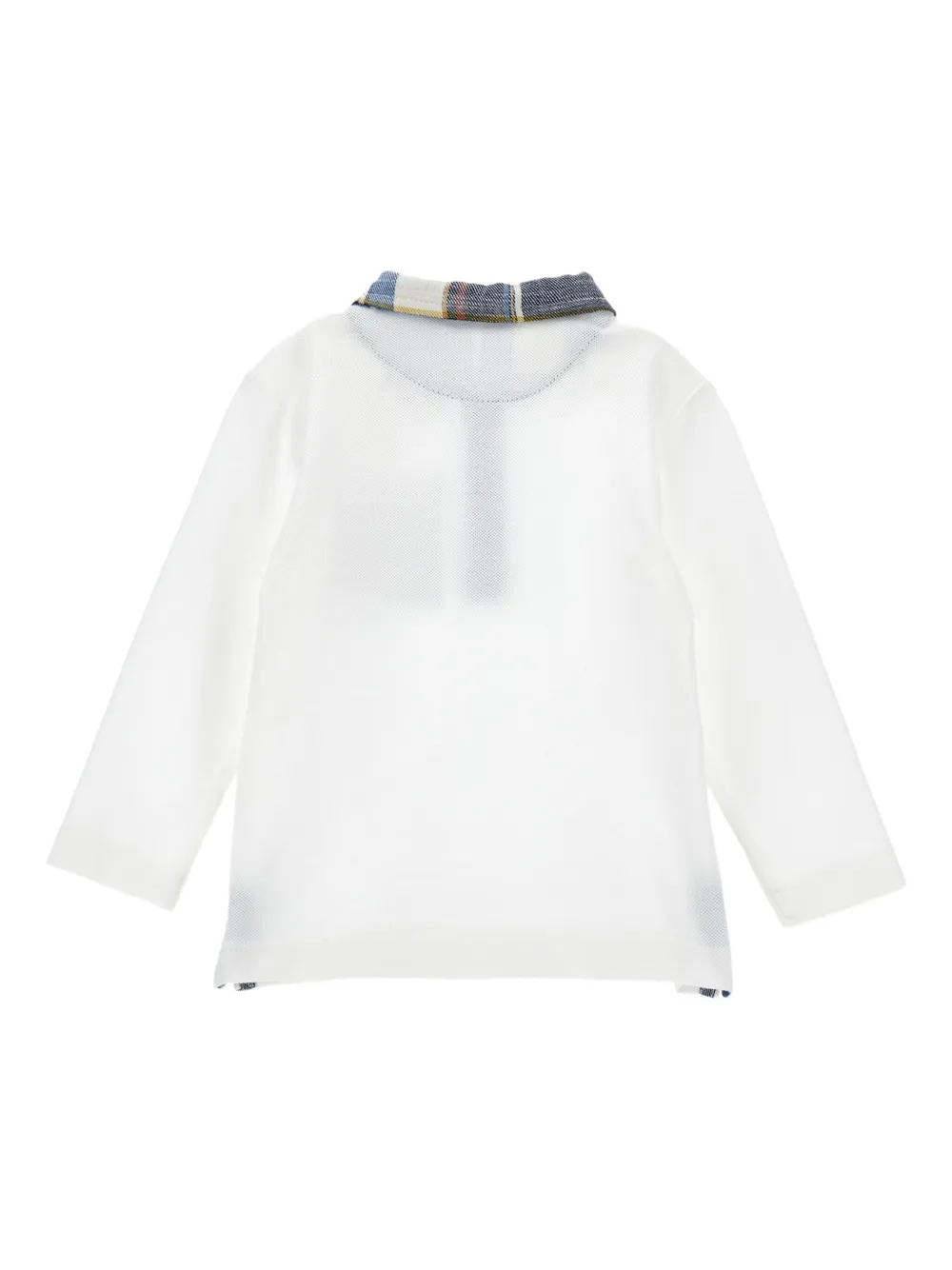 Monnalisa Poloshirt met teddybeerprint - Wit