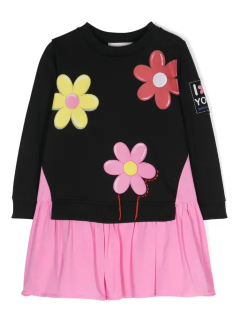 Monnalisa floral-print sweatshirt dress