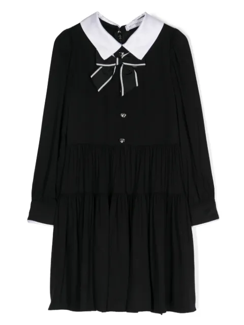 Monnalisa tiered cotton shirt dress