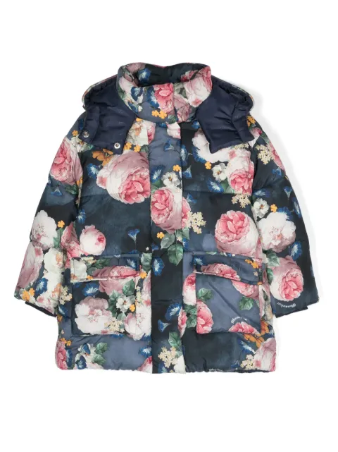 Monnalisa Casaco matelassê com estampa floral