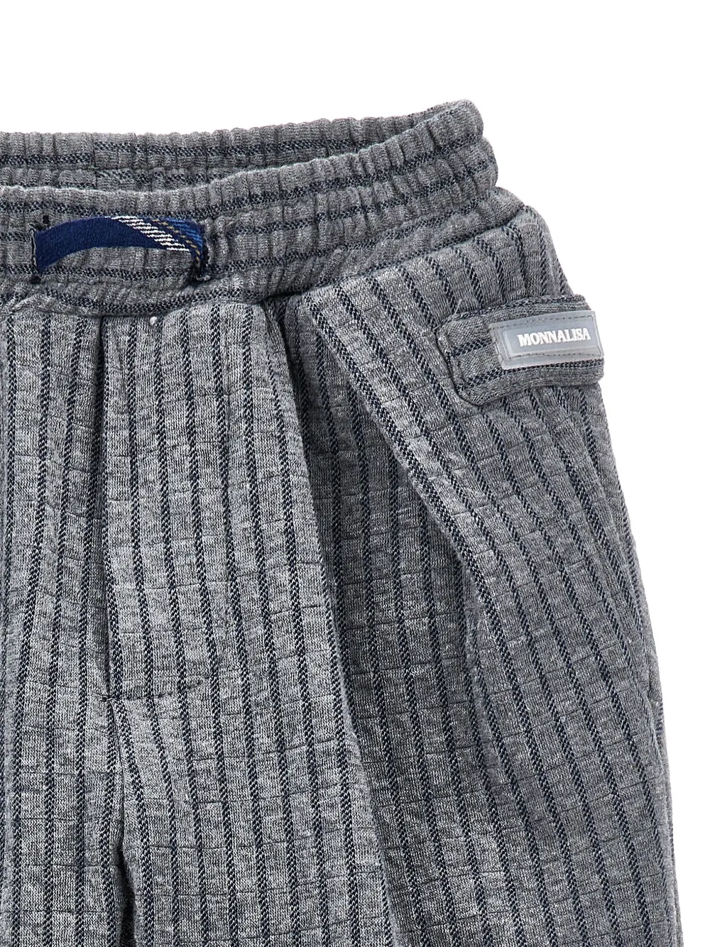 Monnalisa Broek met krijtstreep Grijs