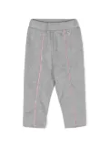 Monnalisa piped-trim detail jersey leggings - Grey