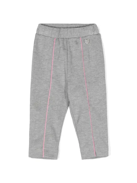 Monnalisa piped-trim detail jersey leggings