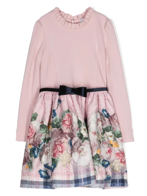 Monnalisa floral-print flared dress