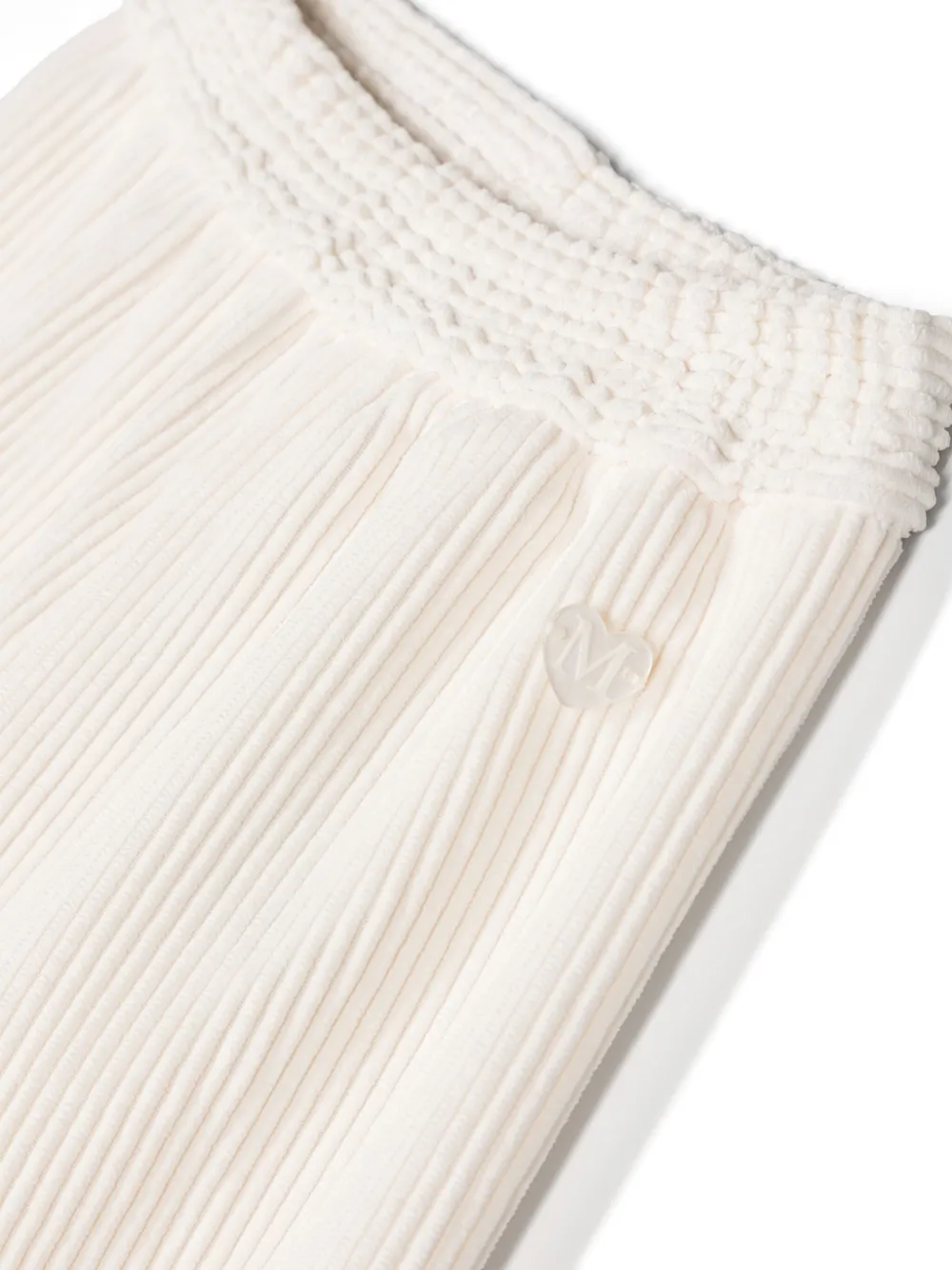 Monnalisa Ribfluwelen broek Beige
