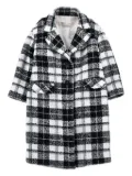 Monnalisa checked tweed coat - Black