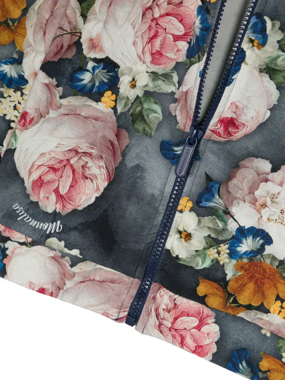 Monnalisa Sweater met bloemenprint Grijs
