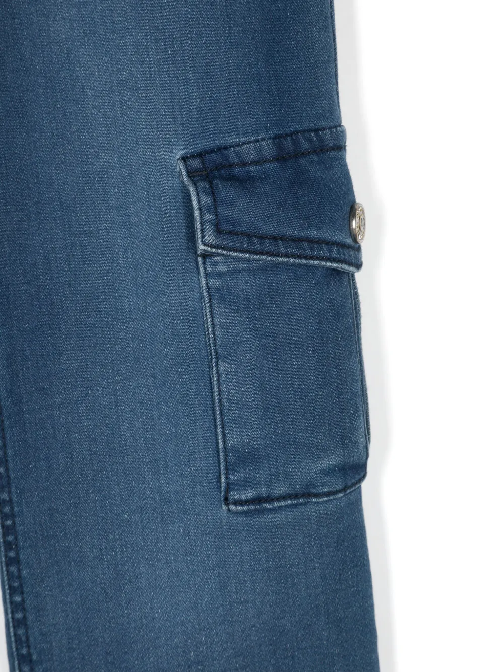 Shop Monnalisa Straight-leg Jeans In 蓝色