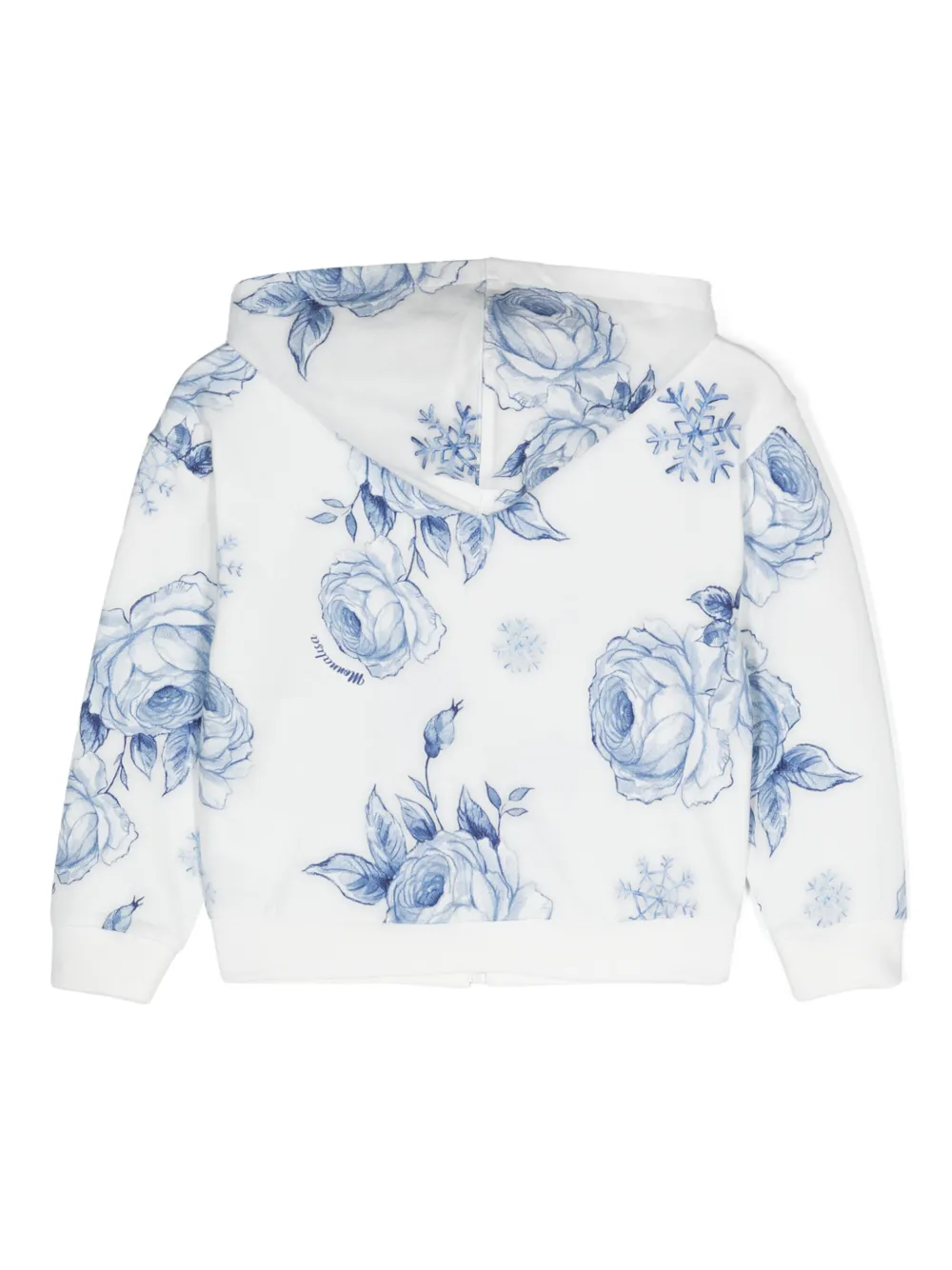 Monnalisa Hoodie met bloemenprint - Wit
