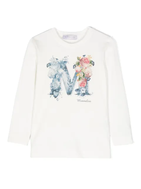 Monnalisa floral-print T-shirt