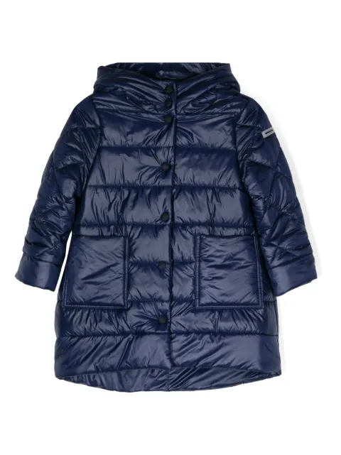Monnalisa logo-patch hooded padded coat