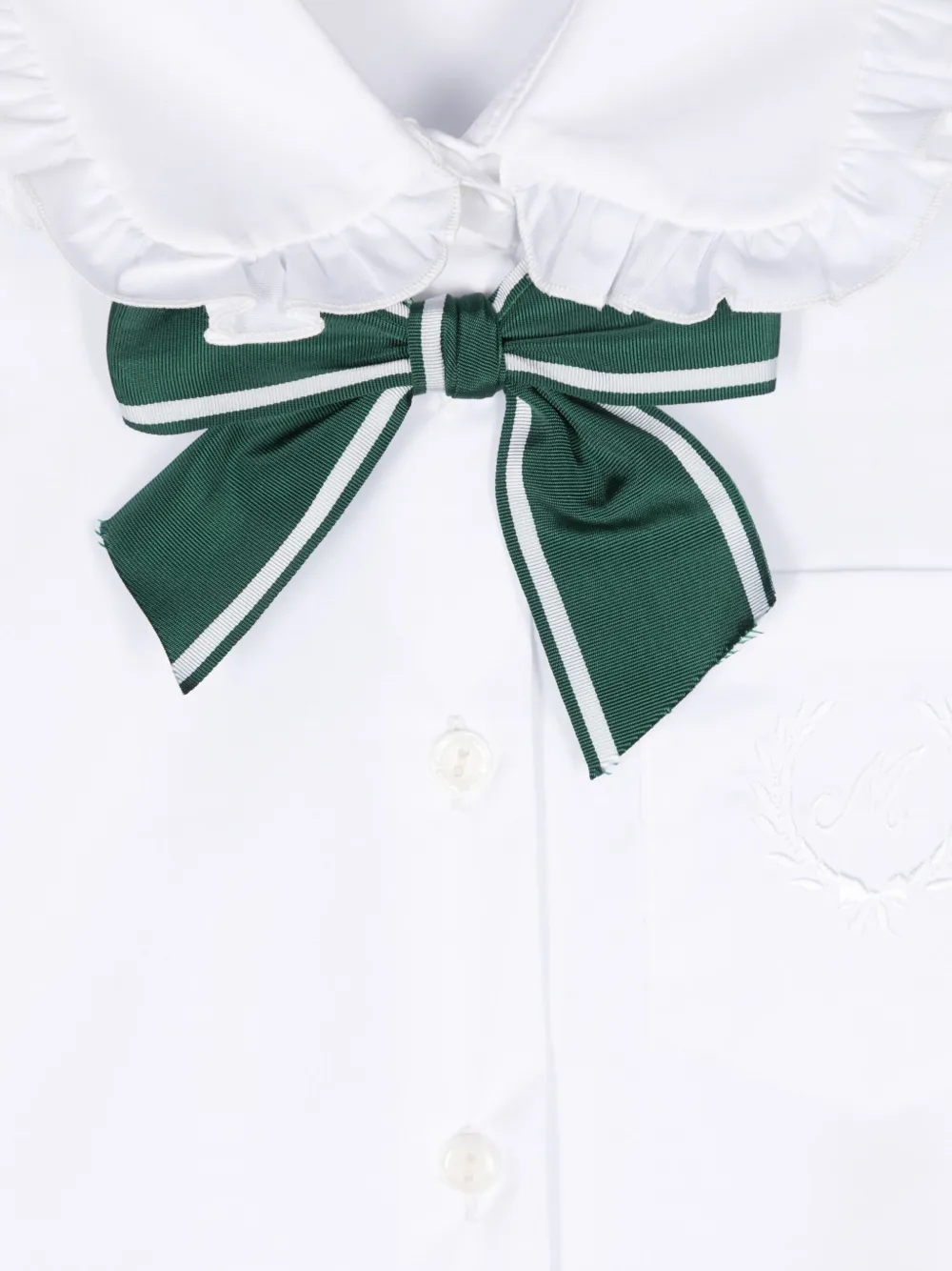 Monnalisa Shirt met strik Wit