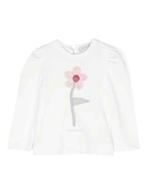 Monnalisa Camiseta Flower Pie De Poul