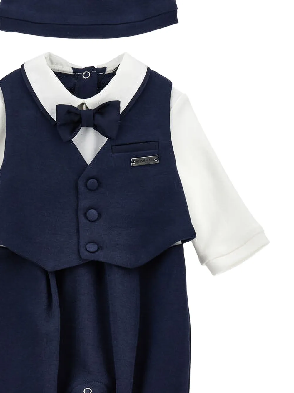 Monnalisa waistcoat bow-tie playsuit set (set of two) | Tracksuit Sets | Image 2