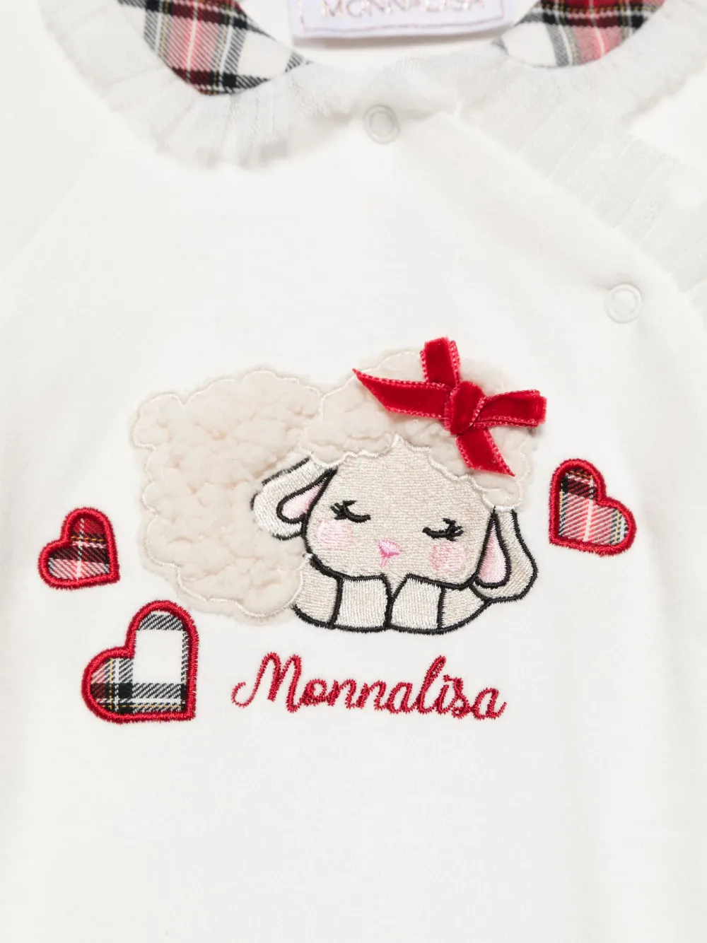 Monnalisa Katoenen pyjama Wit