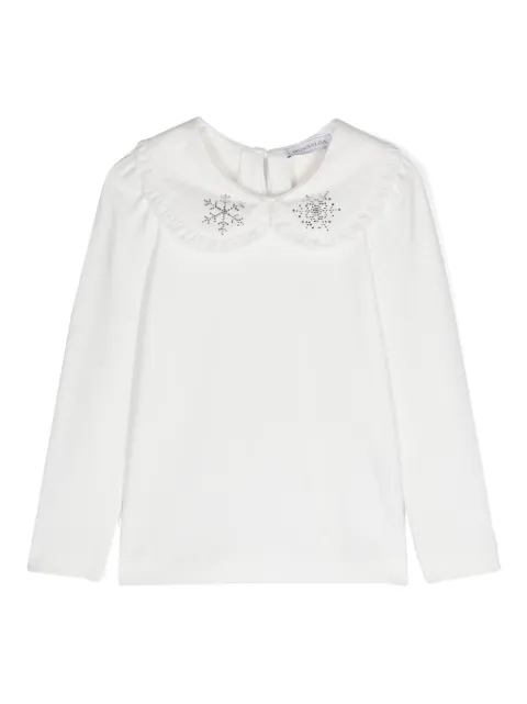 Monnalisa bib-collar T-shirt