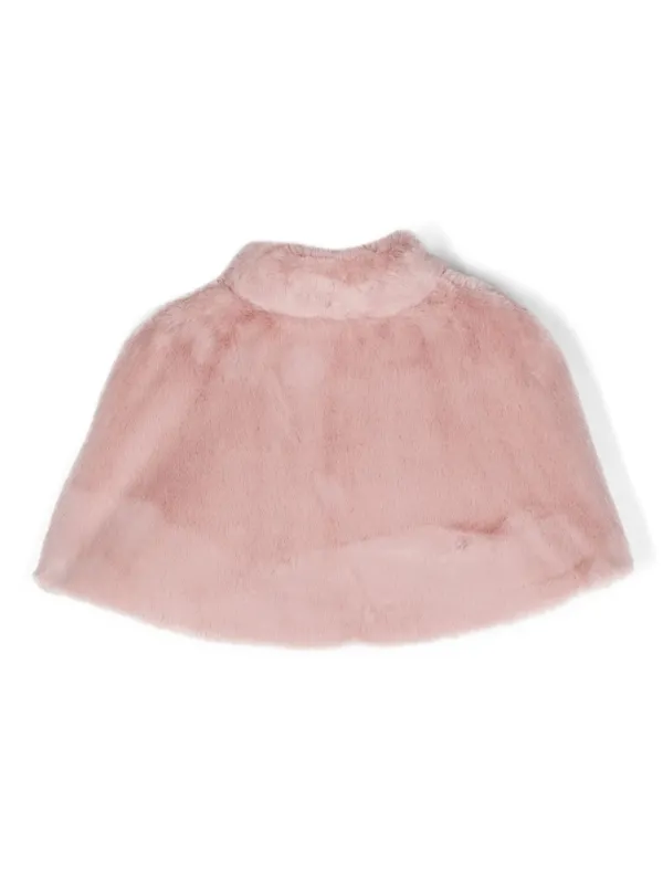Monnalisa faux-fur Short Cape Pink FARFETCH IL