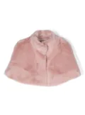 Monnalisa faux-fur short cape - Pink