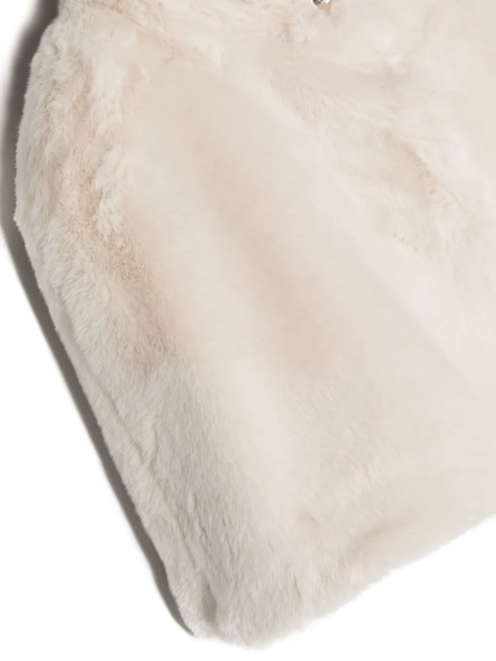 Monnalisa Faux-fur Short Cape In White