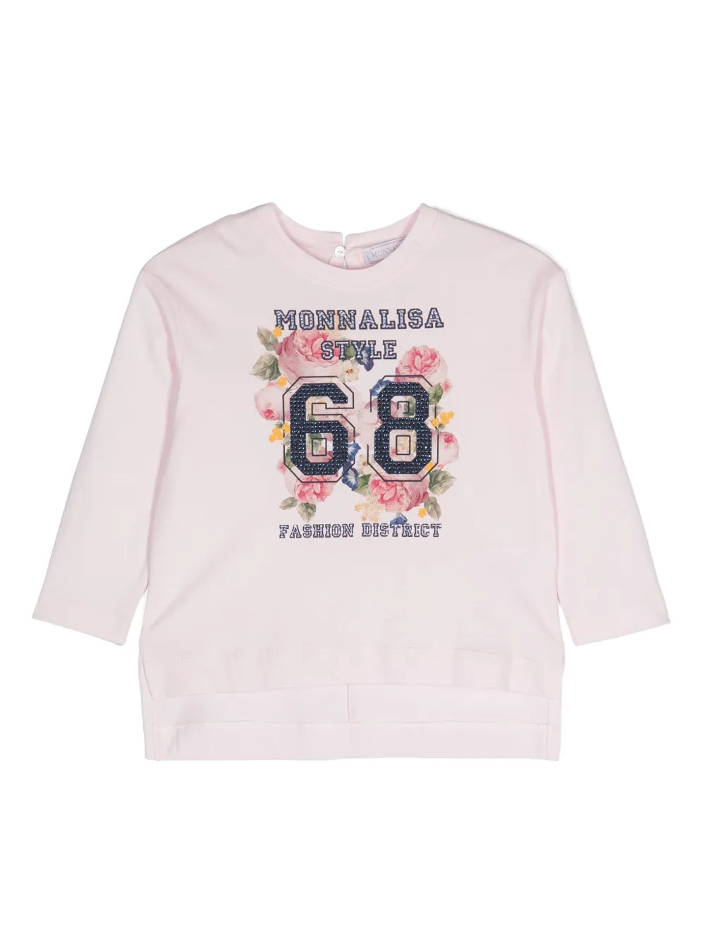 Monnalisa T-shirt met print Roze