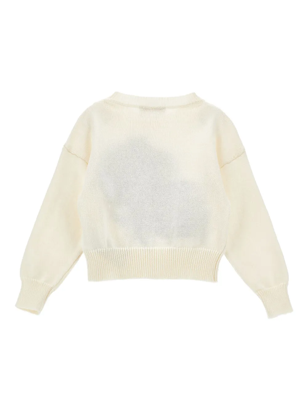 Monnalisa rose-embroidered knit top | Girls Jumpers & Knitwear | Image 2