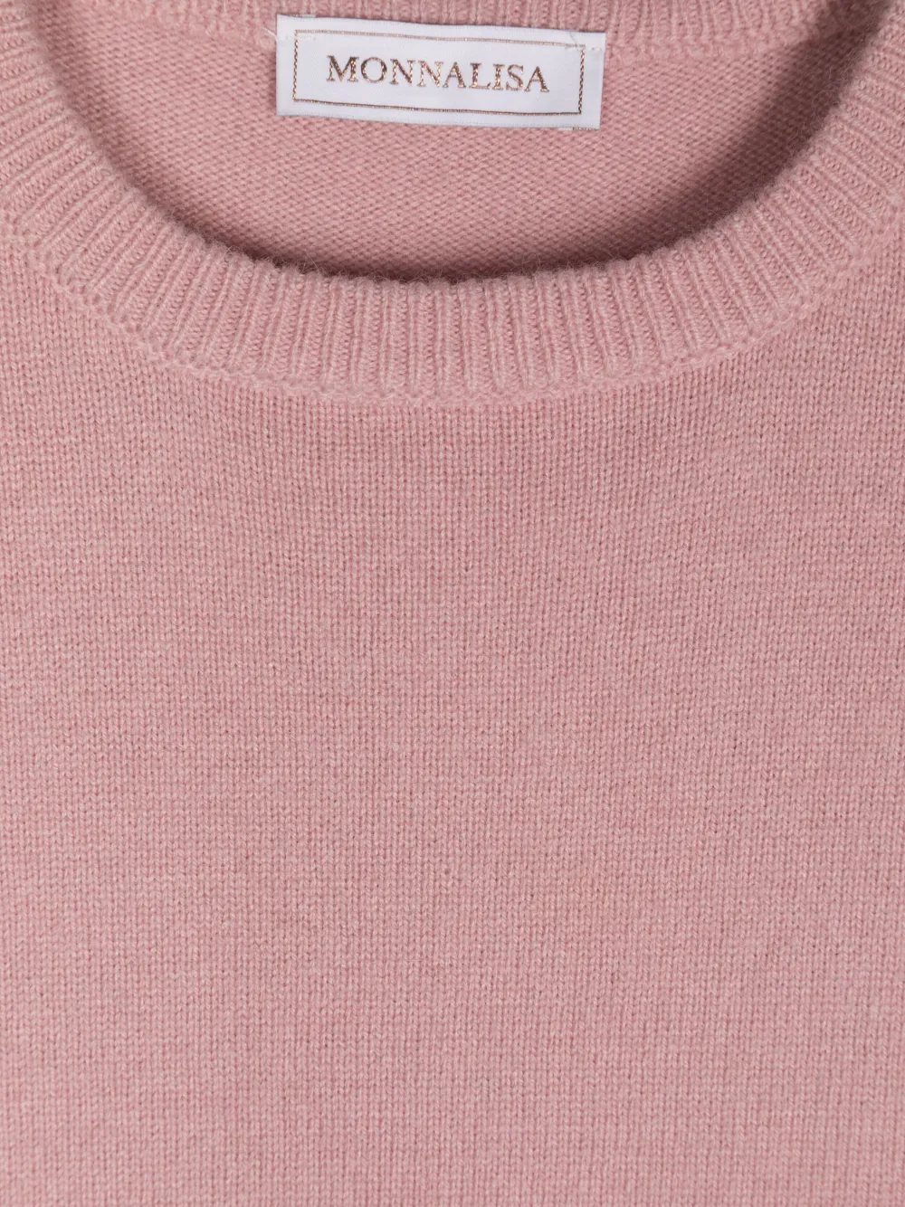Monnalisa Gebreide mini-jurk Roze