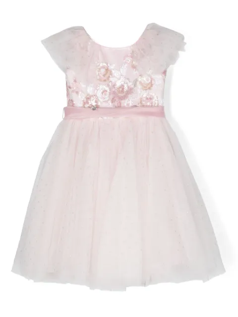 Monnalisa vestido bordado con lentejuelas