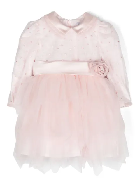 Monnalisa Gestuftes Kleid mit Gürtel