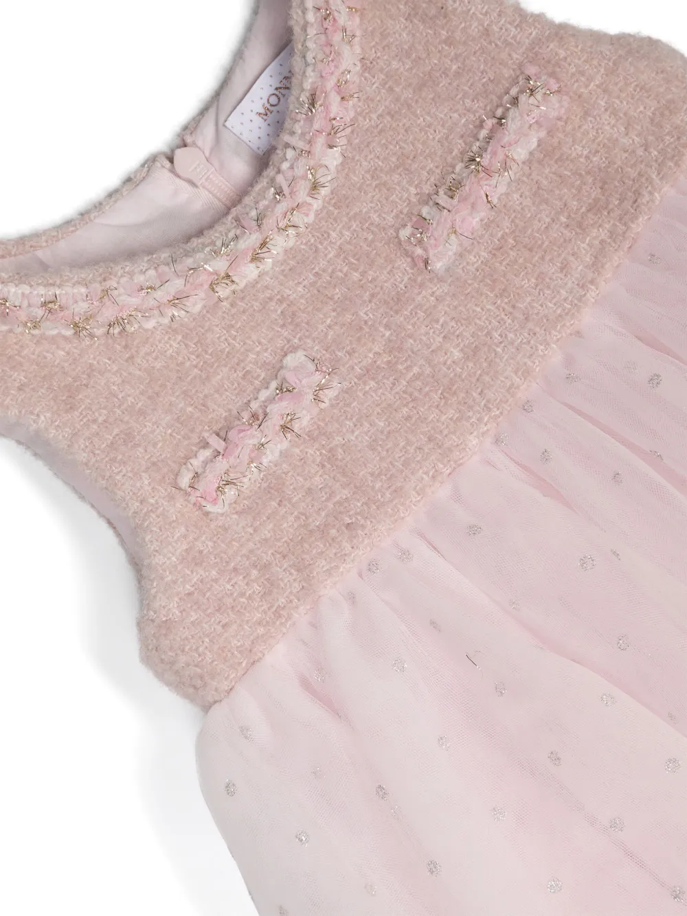 Monnalisa Jurk met stippen Roze