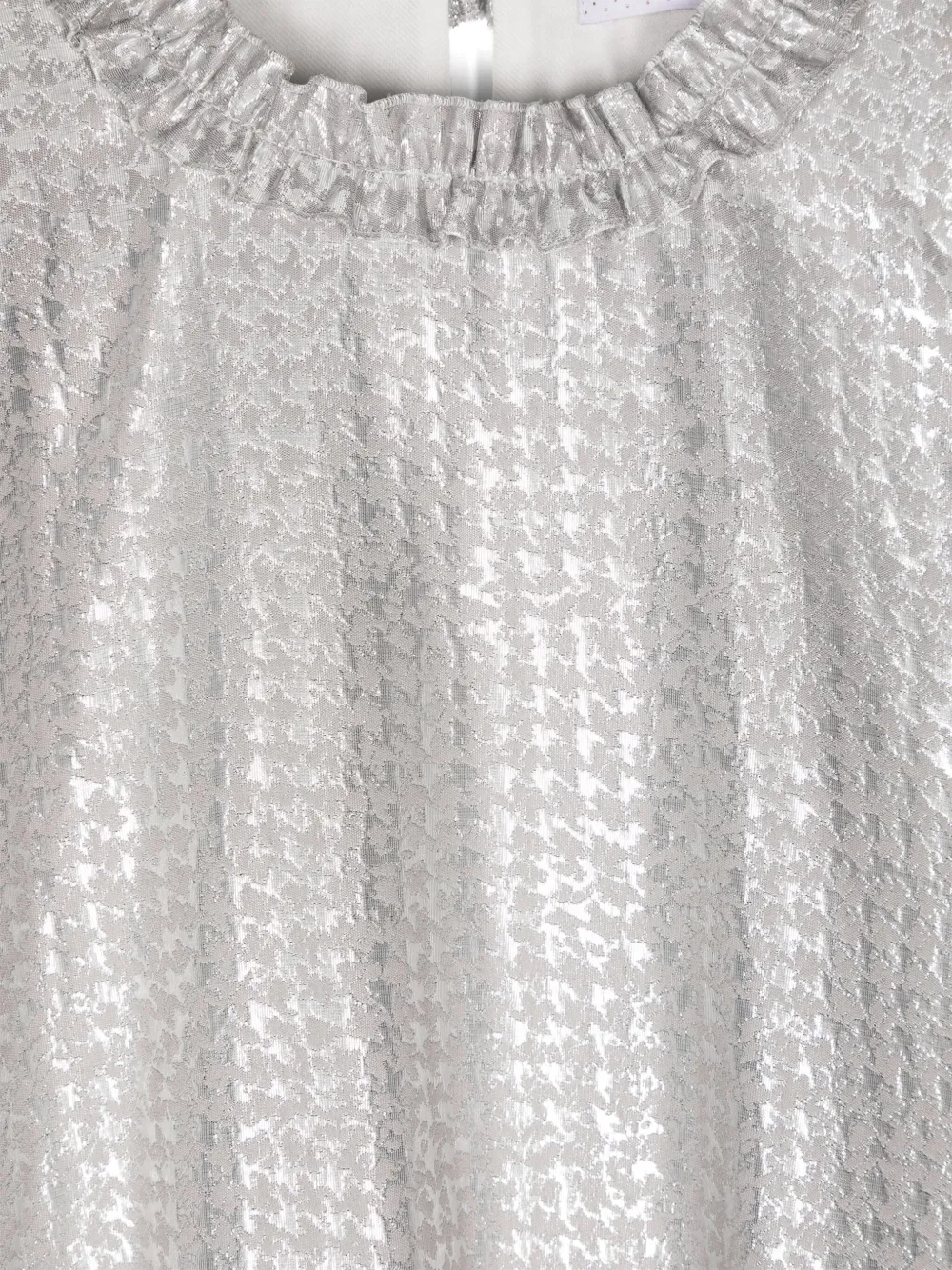 Monnalisa Jurk met jacquard Grijs
