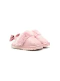 Monnalisa crystal-embellished slippers - Pink