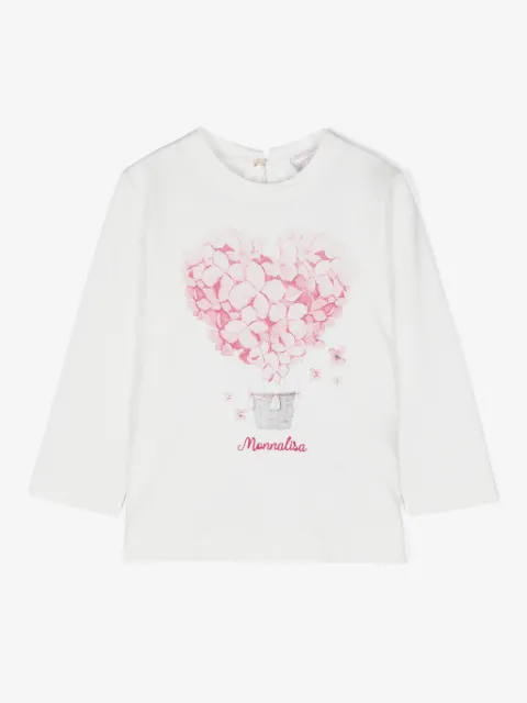 Monnalisa playera con estampado gráfico