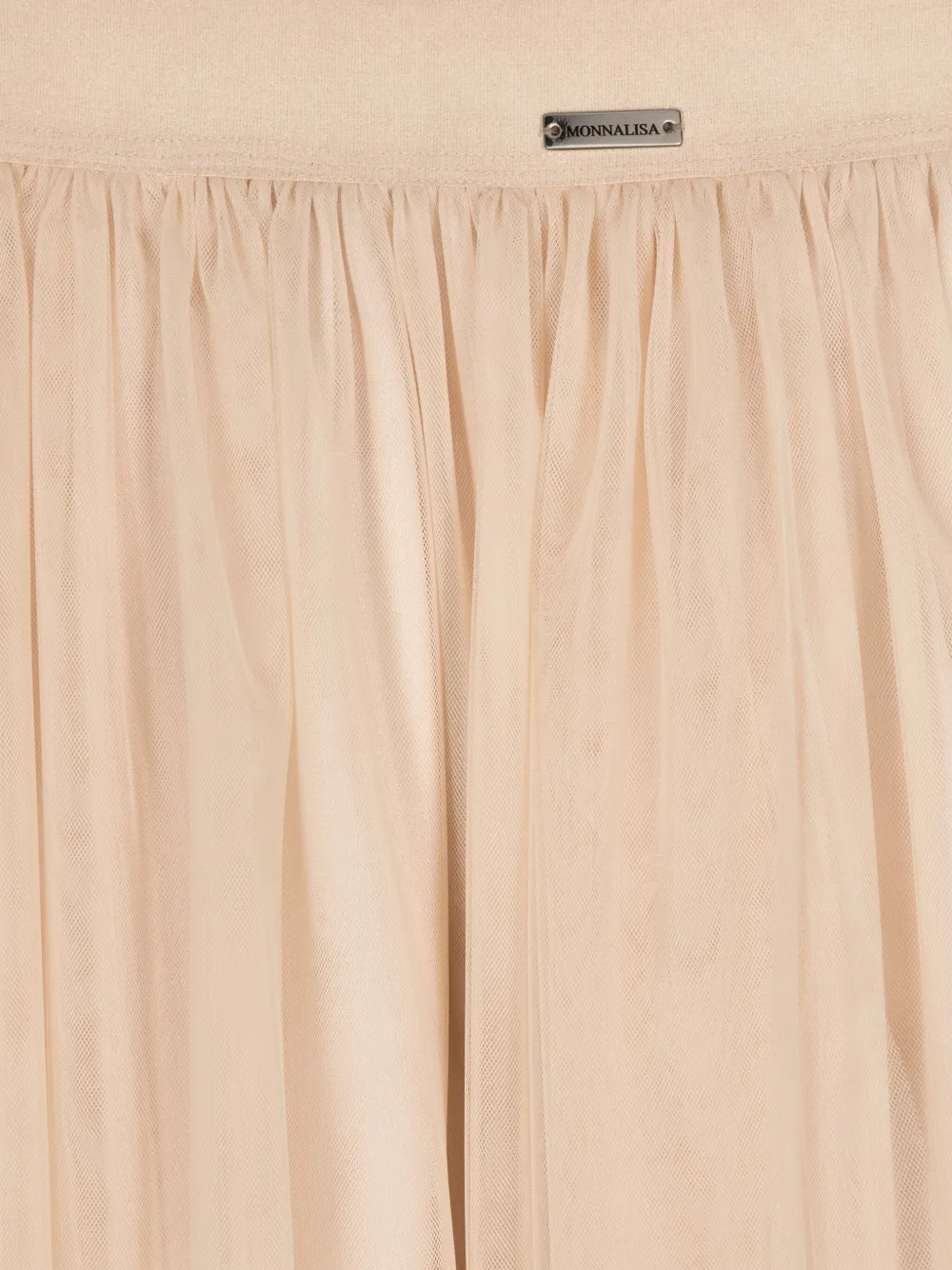 Monnalisa Tutu met logo-plakkaat Beige