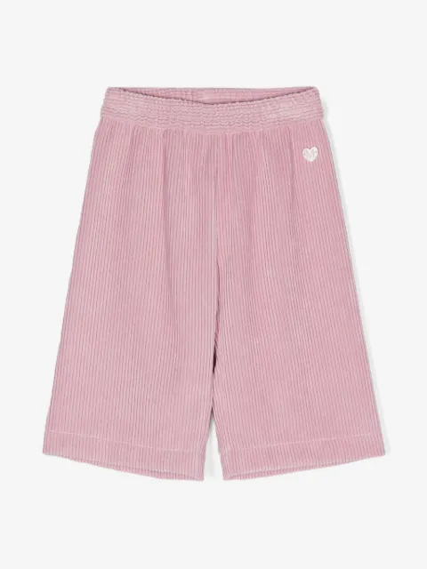 Monnalisa pantalones anchos con placa del logo
