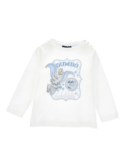 Monnalisa dumbo-print long-sleeve T-shirt