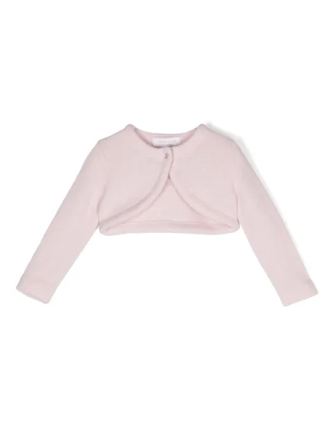Monnalisa cropped fine-knit cardigan